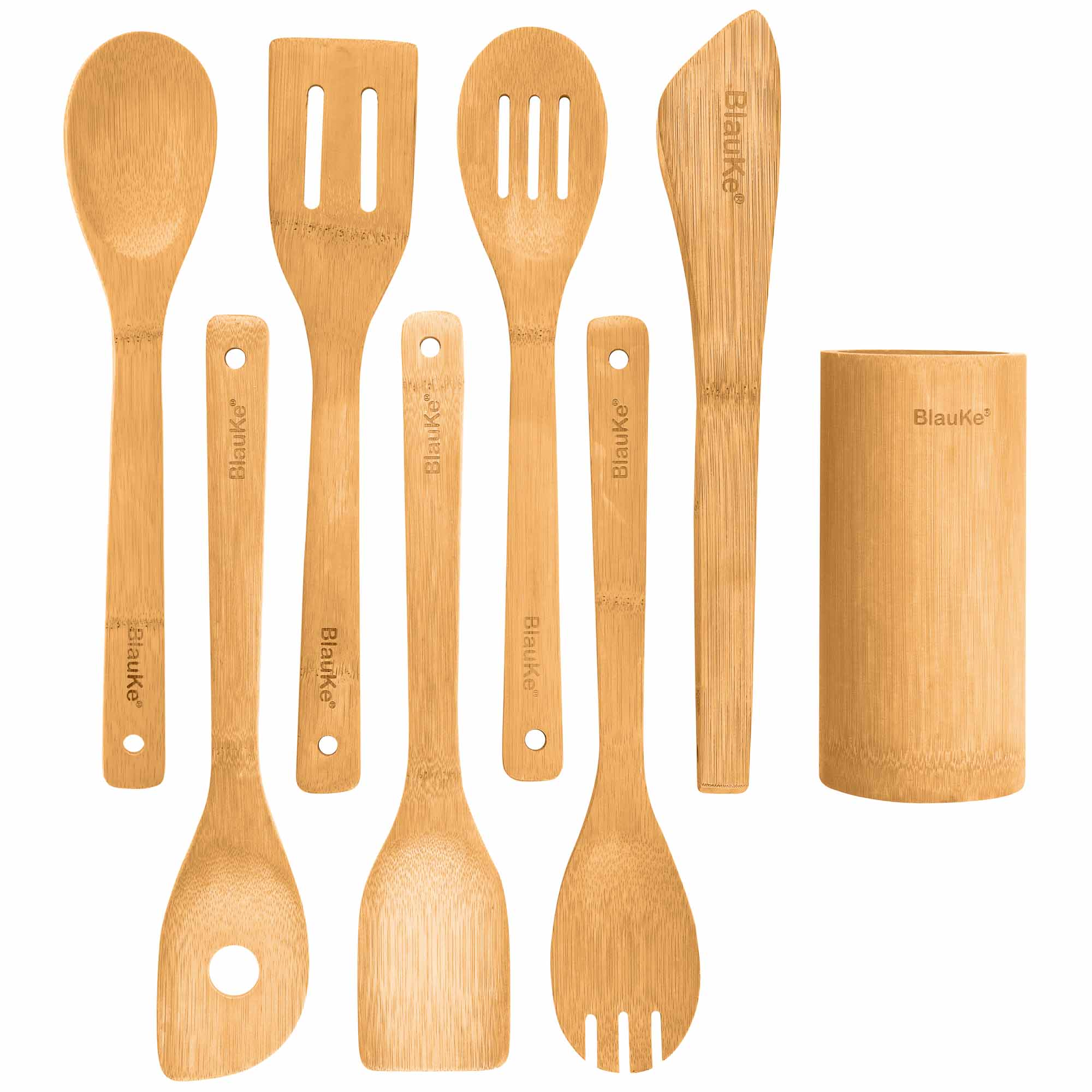 Bamboo kitchen utensils 8-pack-image