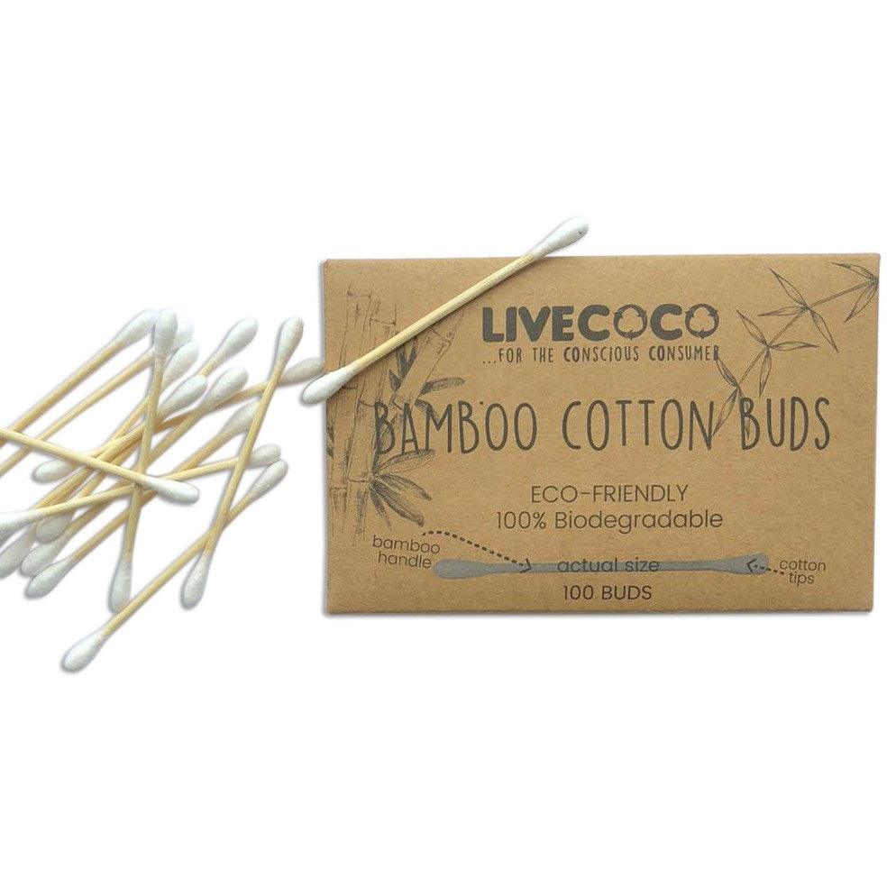 Bamboo Cotton Swabs - 100 Swabs-image