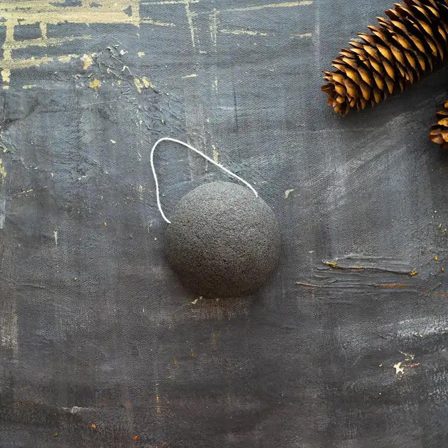 Konjac Facial Sponge - Charcoal-image